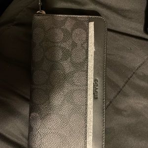 brand new leather coach signature wallet.